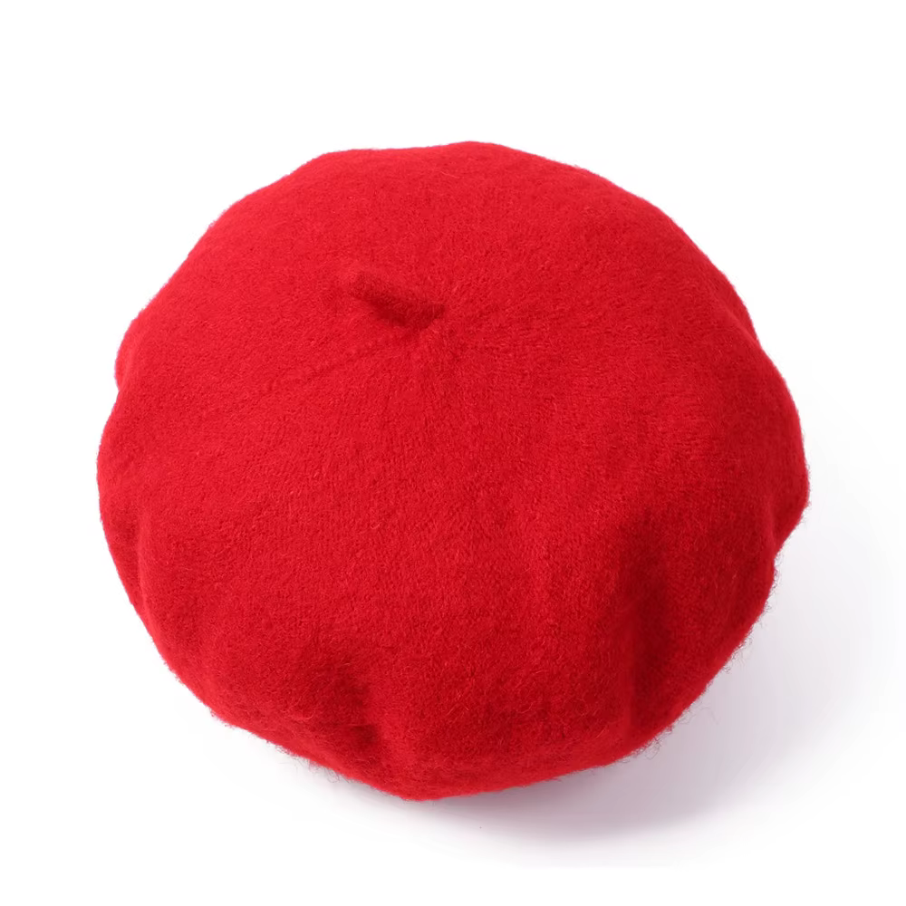 Casquette d'uniforme unisexe pour hommes et femmes, chapeau de soldat en laine Bere, style français,