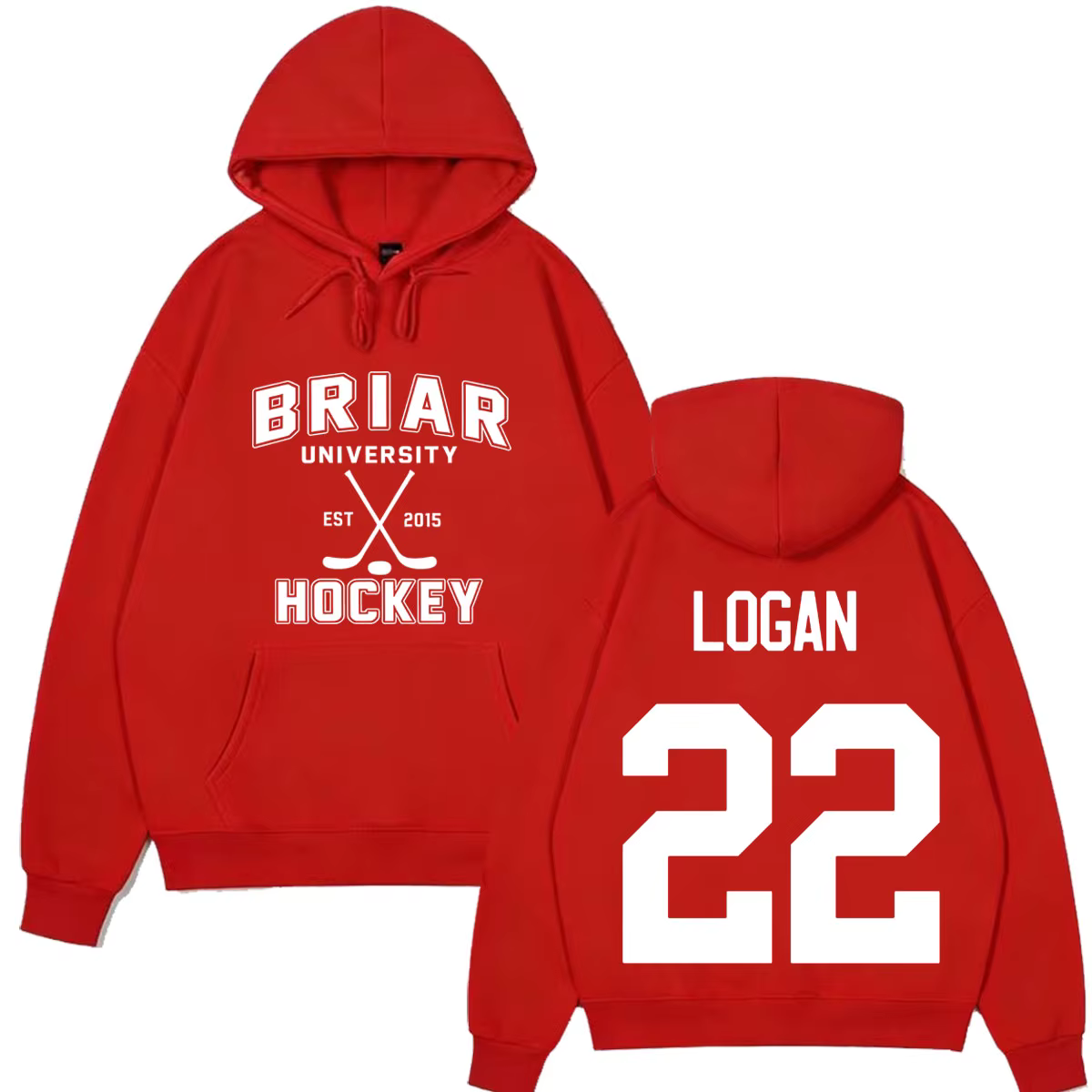 Sweat-shirt à capuche Logan 22 Off Campus, série TV, Briar University Hockey, pour hommes et femmes,