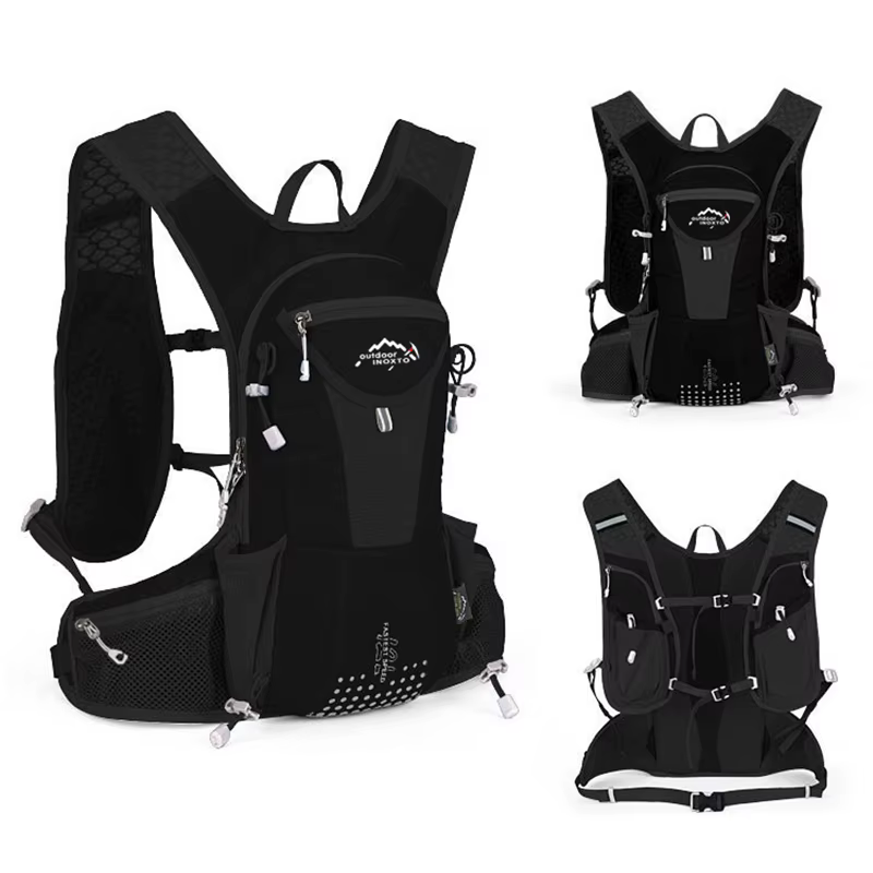 INOXTO 12L gilet d'hydratation sac à dos de cyclisme course hydratation adapté aux hommes et aux fem