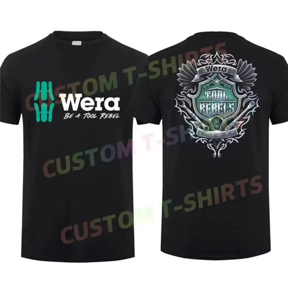 T-shirt homme tendance 2025 – T-shirt décontracté Wera Tools à motif graphique, manches courtes, 100