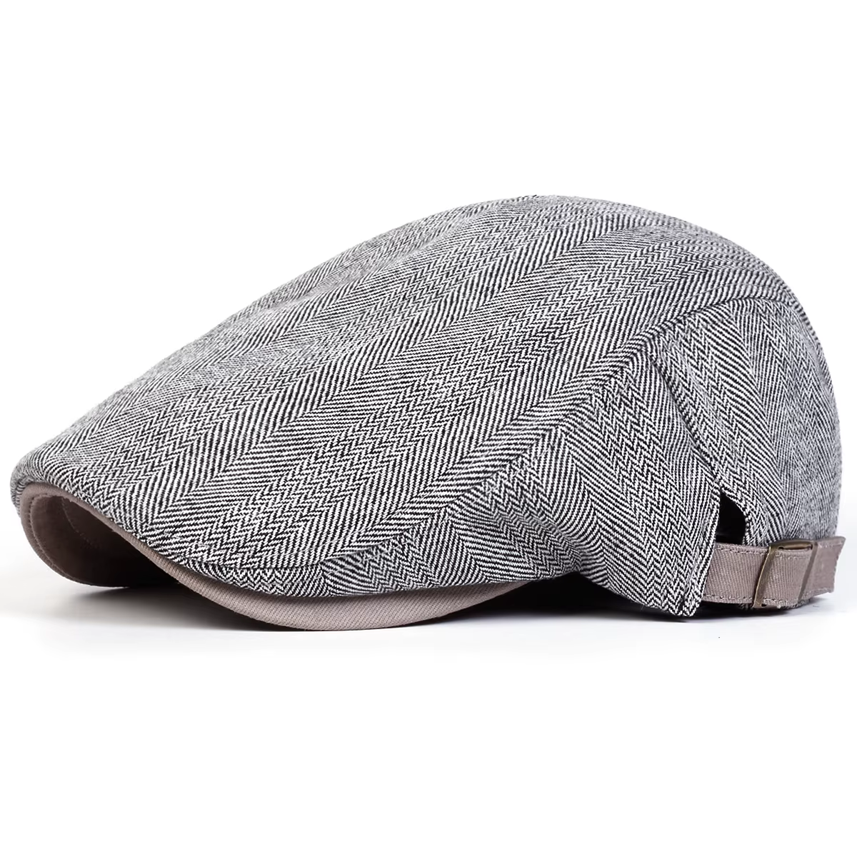 Casquettes de journal rétro à grille à chevrons pour hommes, chapeaux de peintre britannique, casque