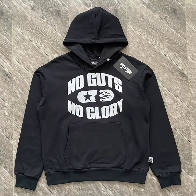 Sweat à capuche HS No Guts No Glory surdimensionné style hithop
