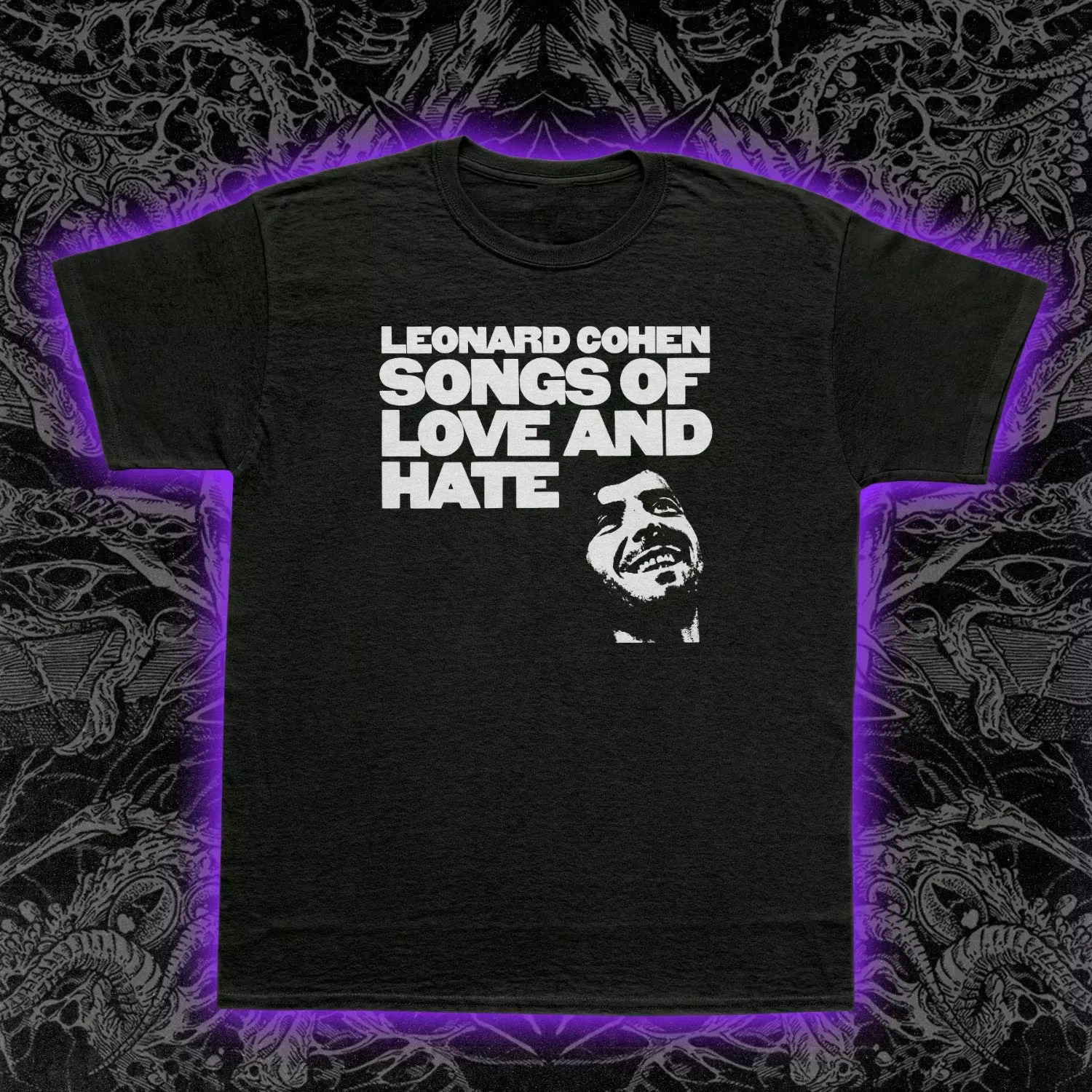 T-shirt Leonard Cohen Songs of Love & Hate, cadeau pour les fans, tee-shirt musical, S-3XL, nouveau