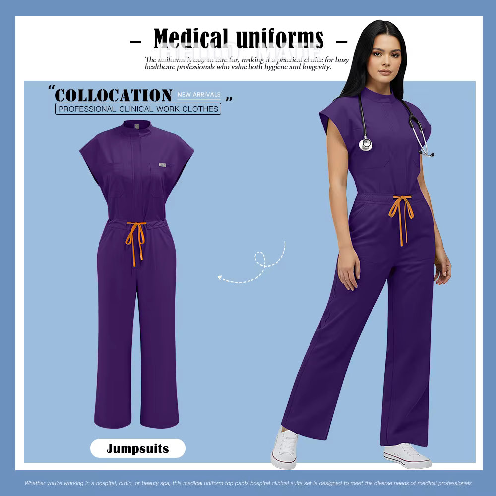 Tenues chirurgicales tendance pour femme, combinaisons d'infirmière, vêtements médicaux, blouses, sa