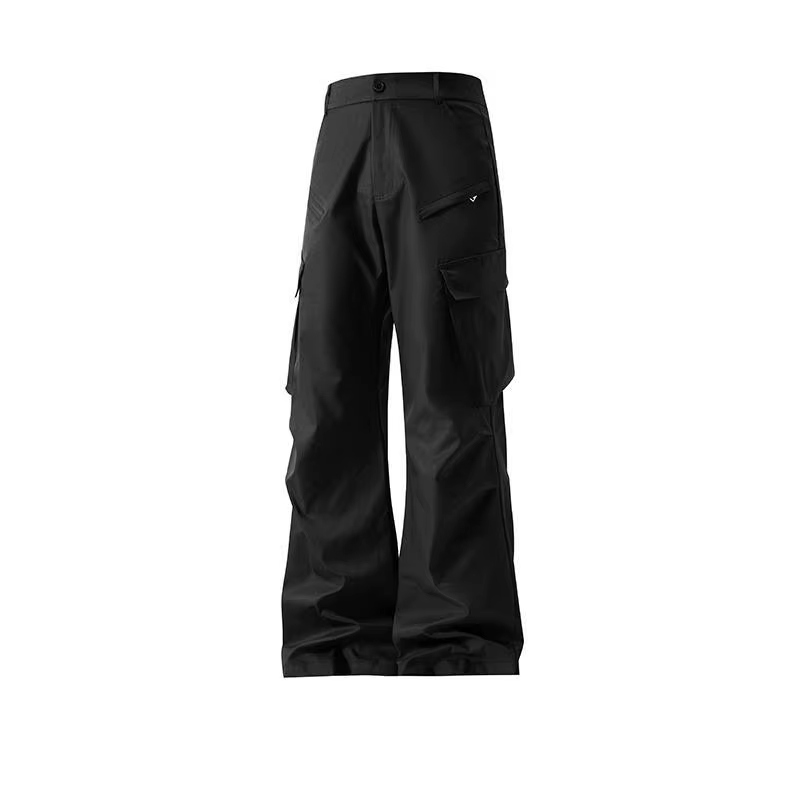 Pantalon utilitaire pour homme XXXL, style américain d'automne, couleur unie, pantalon de travail, c