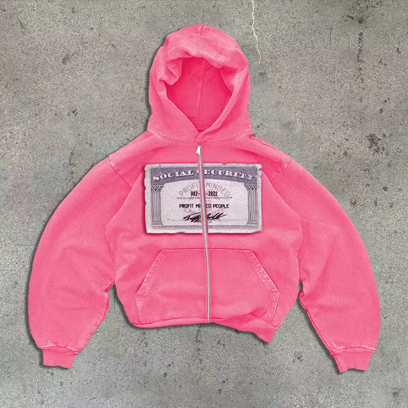 Sweat à capuche rétro pour hommes et femmes, motifs personnalisés imprimés, Style de rue, Cardigan à