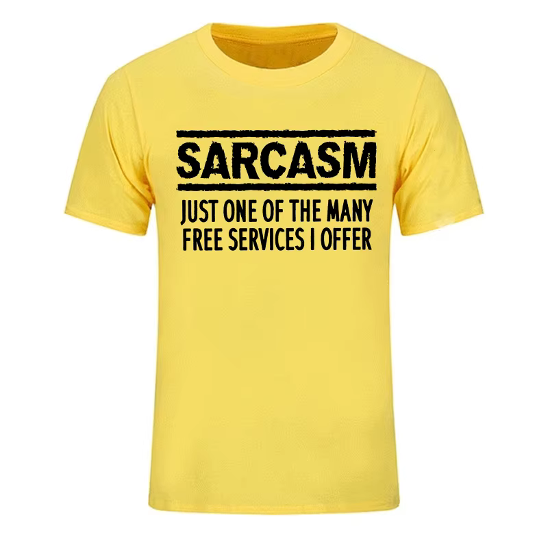 T-shirt pour hommes et femmes, t-shirt humoristique et sarcastique, t-shirts imprimés Sarcasm Servic