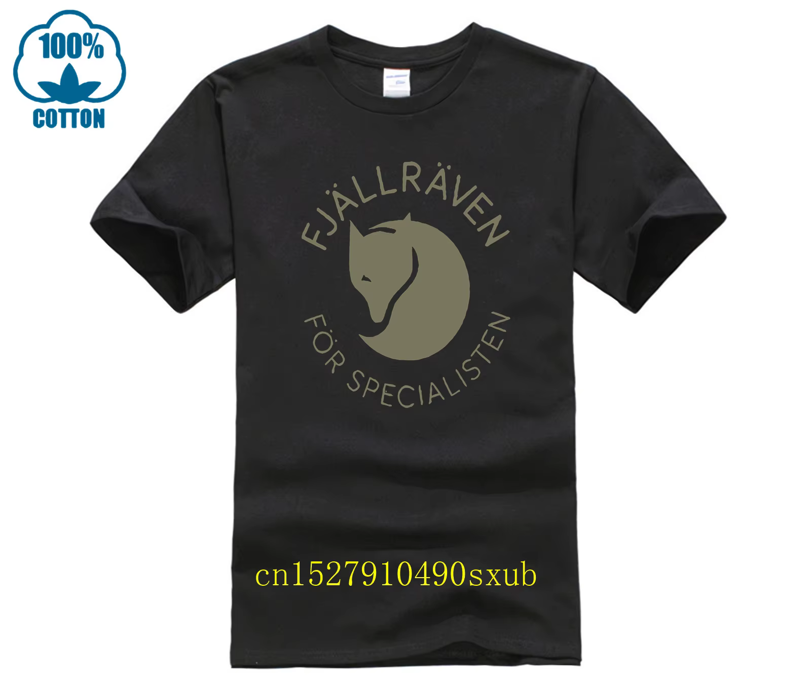 Fjall-T-shirt pour hommes, humoristique et décontracté, à la mode, harajuku, volatilité, corbeau