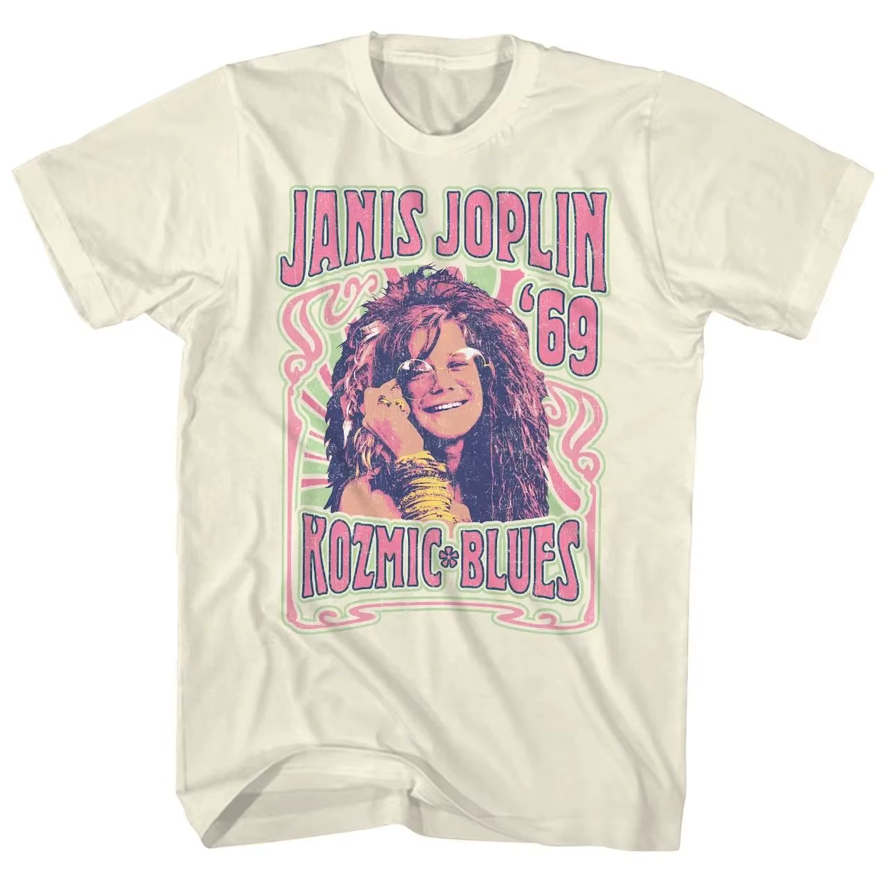 T-shirt ample vintage américain punk Janis Joplin, vêtements rock vintage, t-shirts imprimés de musi
