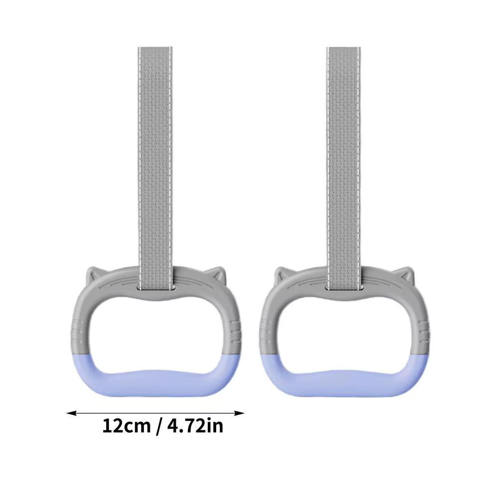 Anneaux de gymnastique pour enfants, barre horizontale réglable avec sangles de suspension pour trac