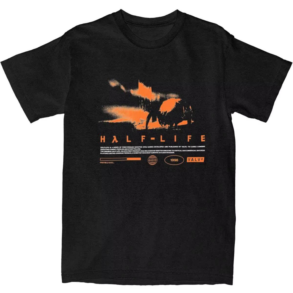 Hommes t-shirt jeux vidéo demi-vie V3 T-Shirts à la mode Cool été T-Shirts drôle impression pur couv