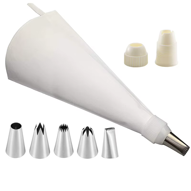 8 pièces/ensemble accessoires de cuisine en Silicone passepoil de glaçage crème sac à pâtisserie + 6