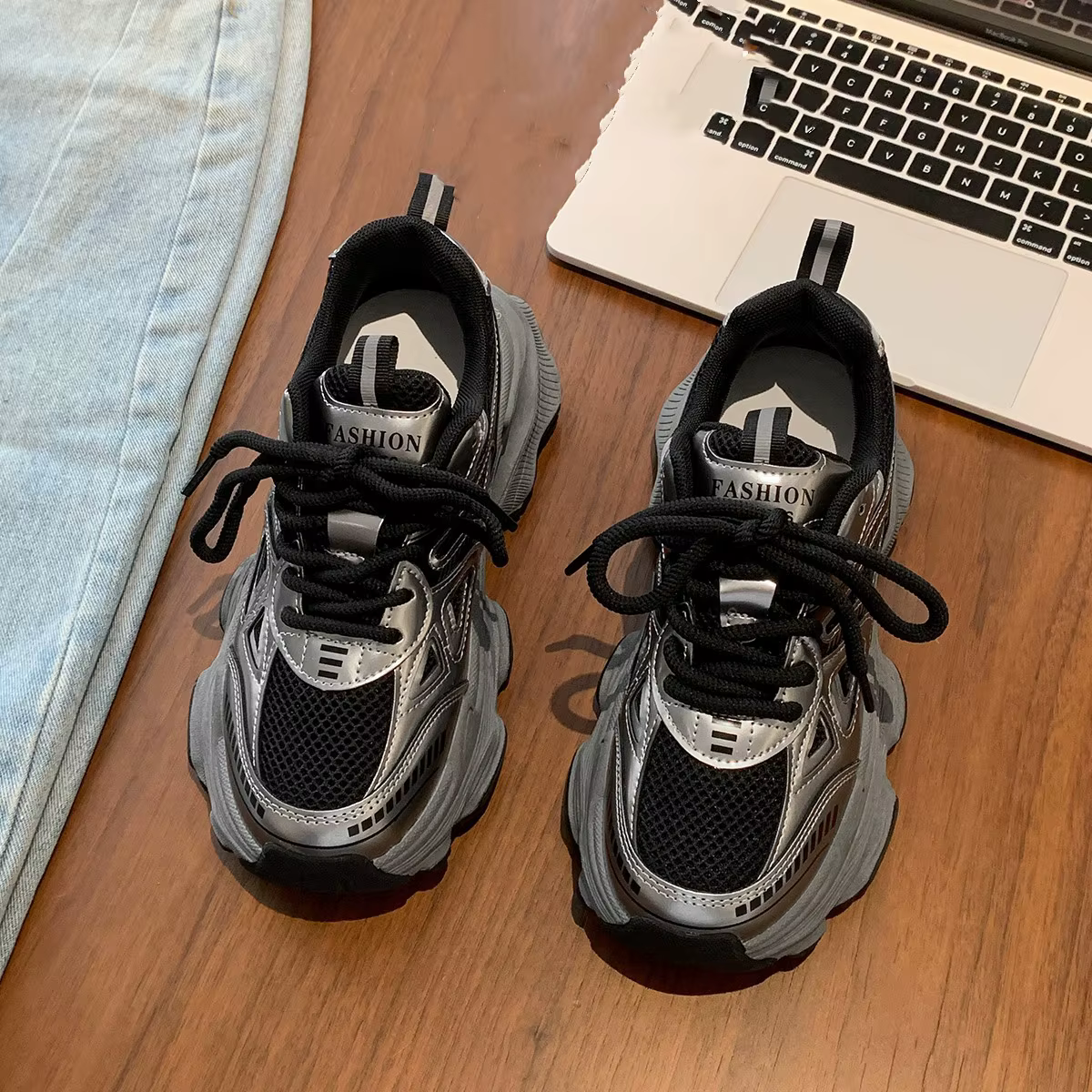 Baskets plateforme 2026 pour femme – Chaussures de sport décontractées antidérapantes à semelle épai