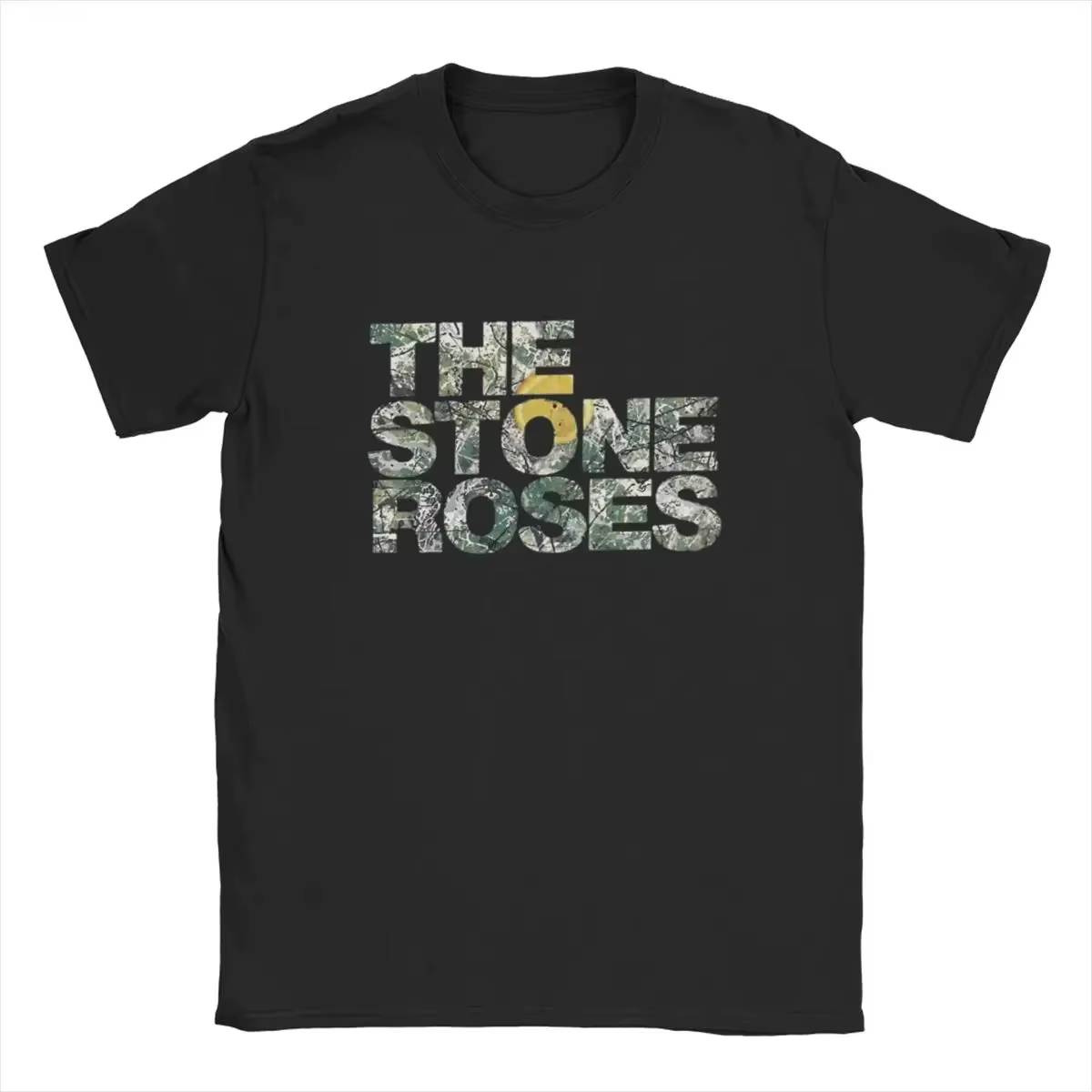 T-shirts avec logo The Stone Roses pour hommes, en pur coton, t-shirt drôle à col rond, t-shirt de t
