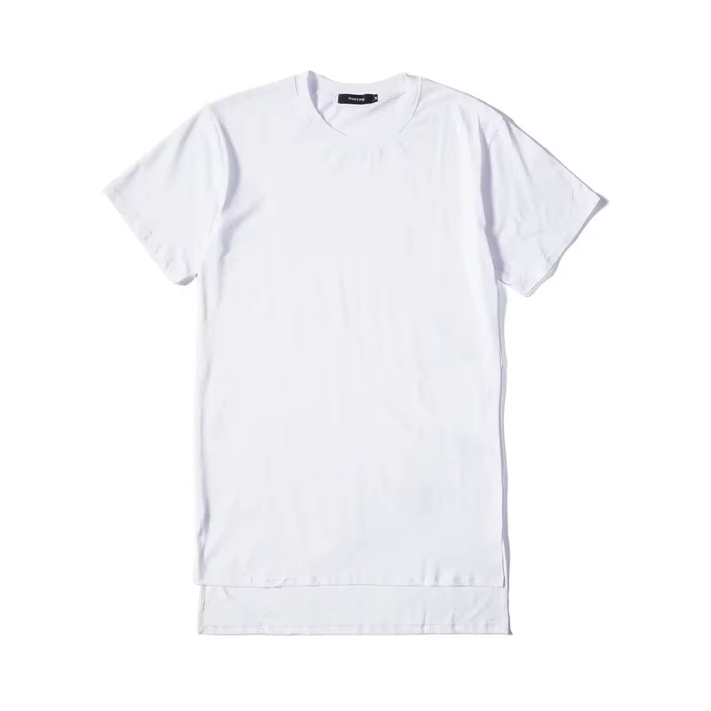 MRMT 2026 Nouveau T-shirt Homme à Manches Courtes, Coupe Courte Devant Longue Derrière, Fente Latéra