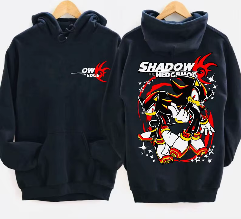 Sweat à capuche Hedgehog Shadow Anime Lover, vêtements unisexes surdimensionnés, vêtements pour tout