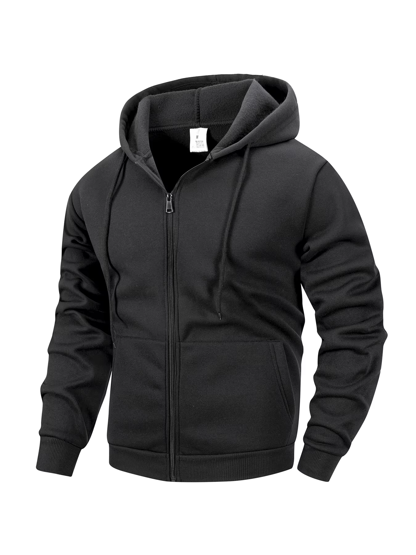 Veste à capuche zippée pour hommes, sweat-shirt à capuche pour sport en plein air, quotidien, basiqu