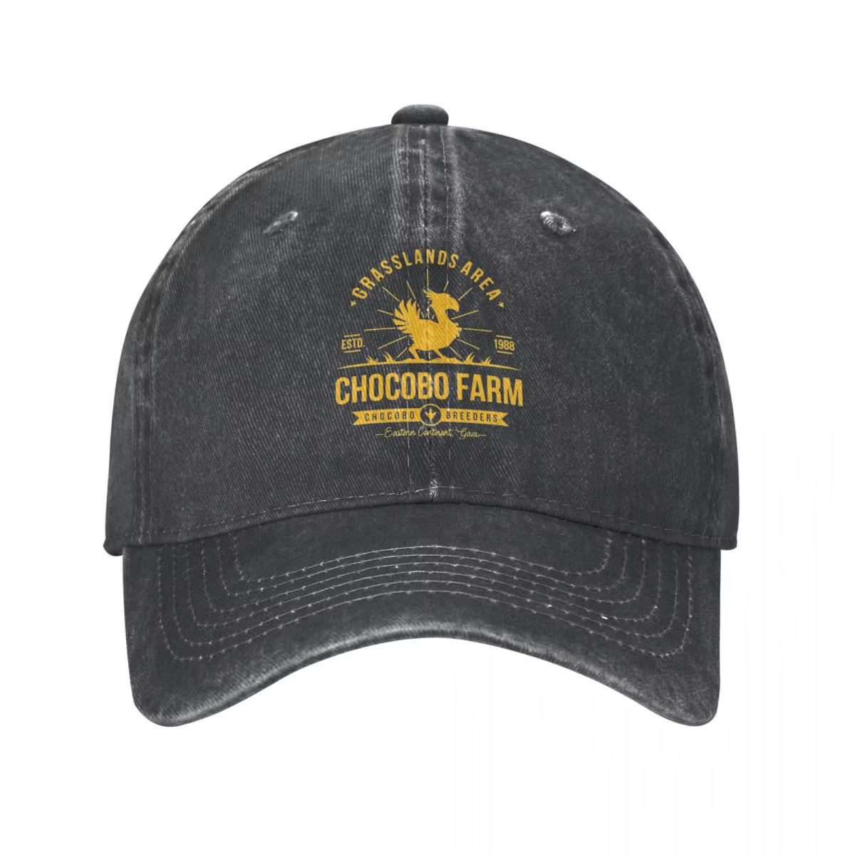 Casquette de Baseball classique Chocobo Farm Final Fantasy unisexe, casquette de soleil délavée en d