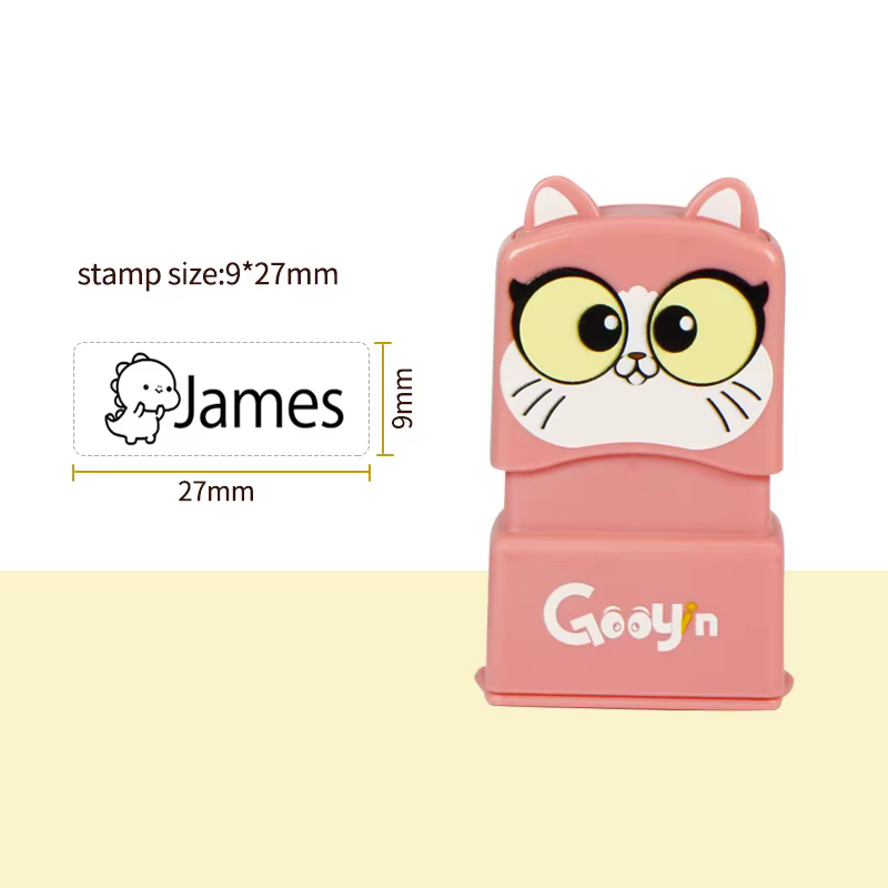 Tampon nominatif personnalisé pour vêtements d'enfant, étanche et inaltérable, avec motifs de dessin