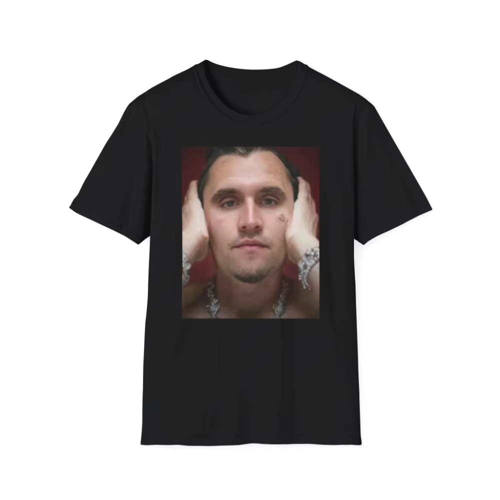 T-shirt Charlie Kirk emoji, T-shirt décontracté et élégant pour hommes, en pur coton, chemise à col 