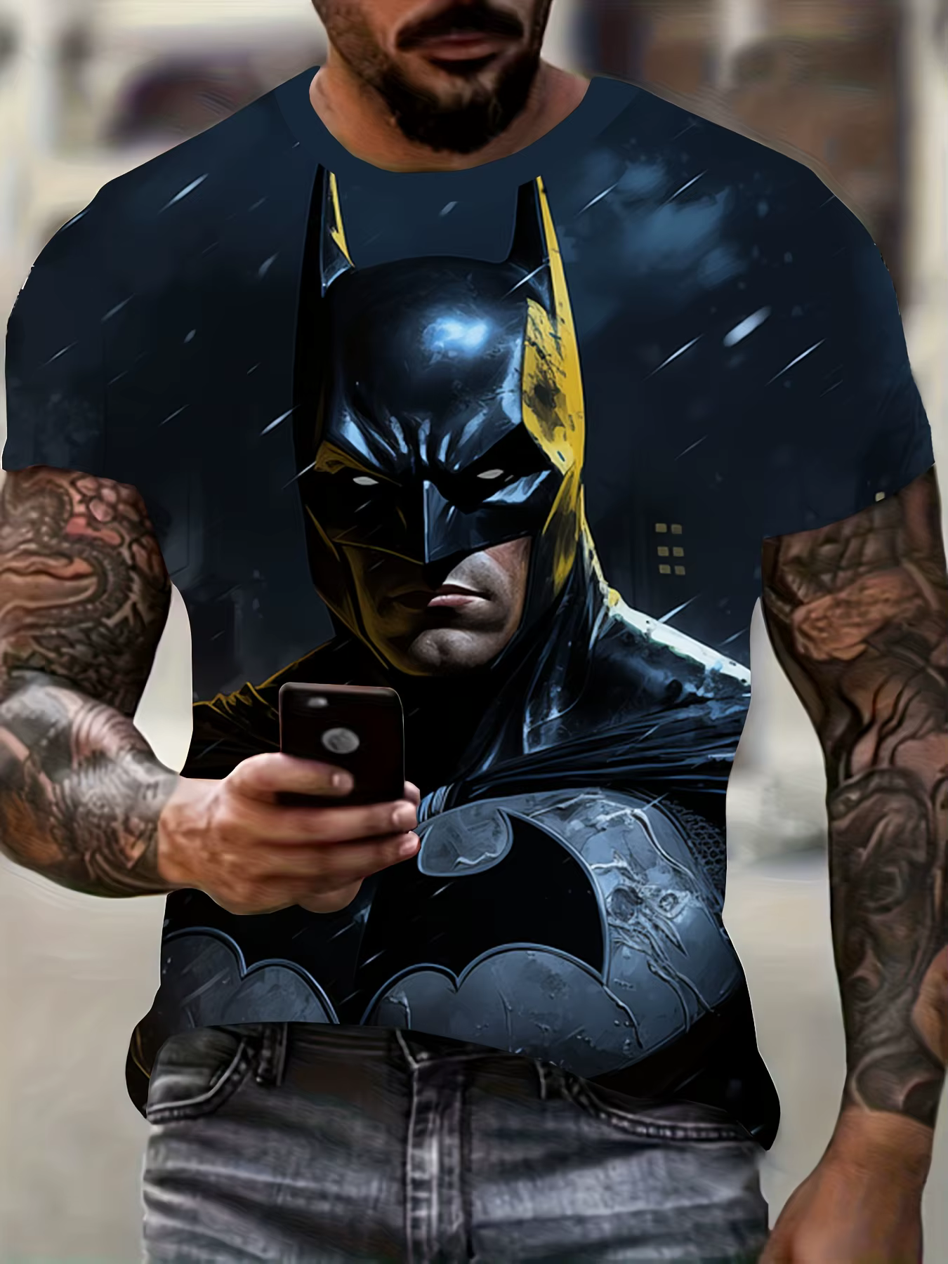 T-shirt graphique Marvel Batman, t-shirt de super-héros, t-shirt Superman
