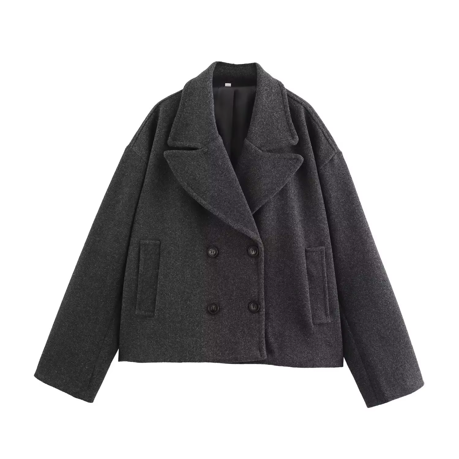 Veste Courte de Costume Femme Nouvelle Collection Automne 2026, Polyvalente, Double Boutonnage, Gran