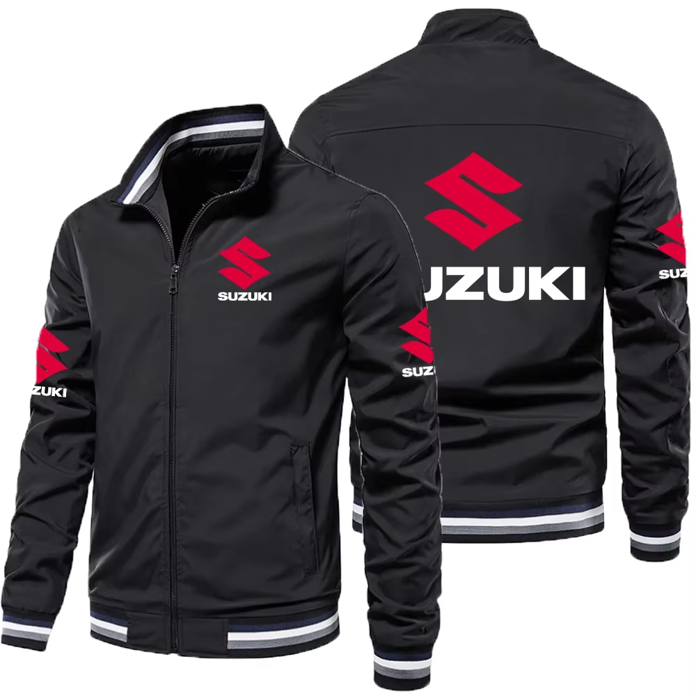 Blouson zippé pour homme de l'équipe de course moto Suzuki, nouvelle collection 2026, veste de sport