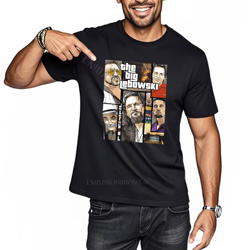 T-shirt respirant confort T-shirt le grand Lebowski visages Vintage nouveaux Teeshirts Cool doux cou