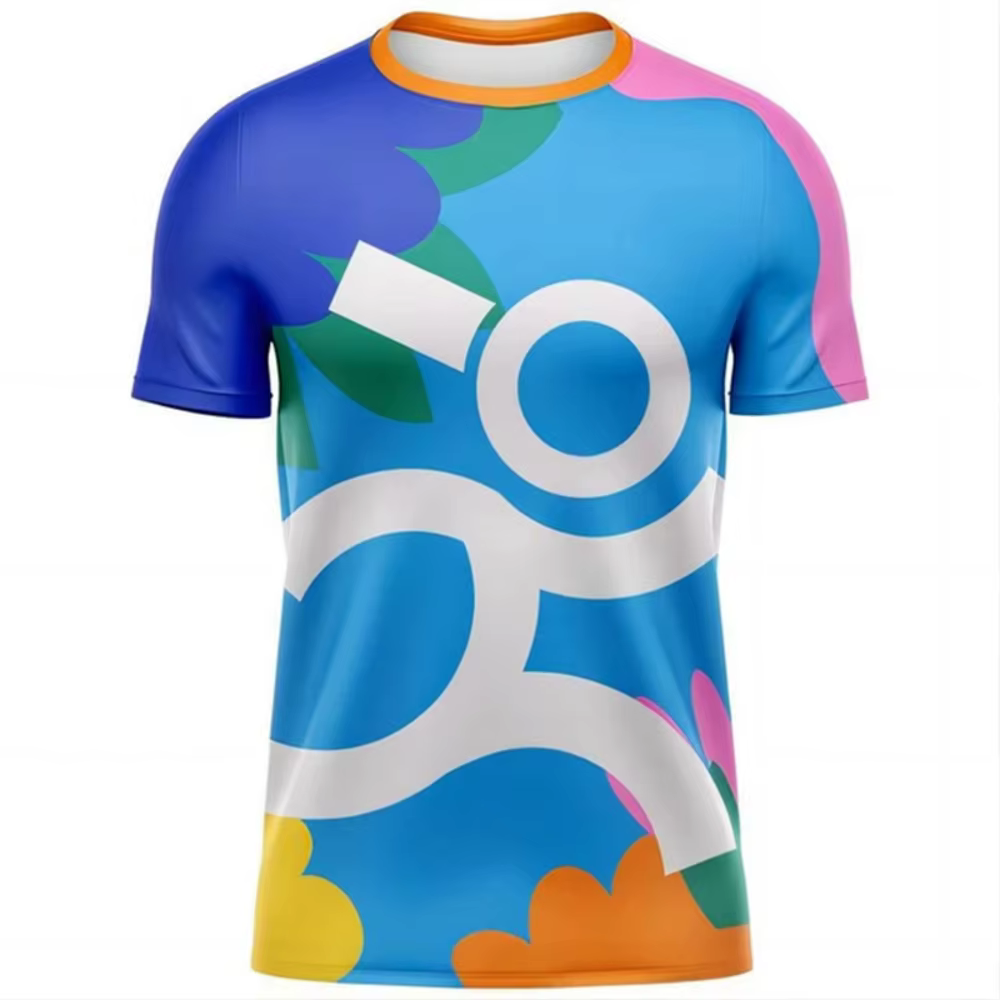 T-Shirt classique à manches courtes et col rond pour homme, vêtement d'été, Fitness en plein air, im