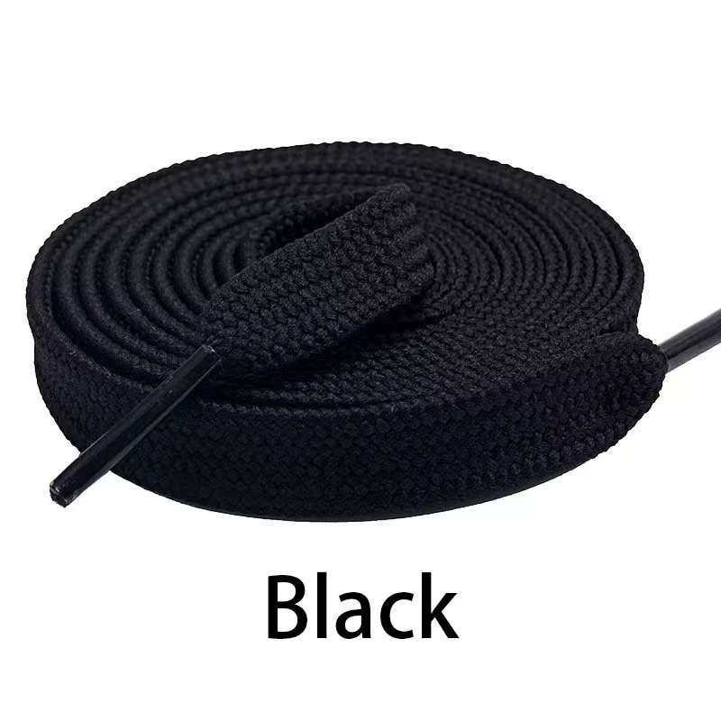 2 paires de lacets plats doubles en polyester, lacets de chaussures durables pour le sport, le footb