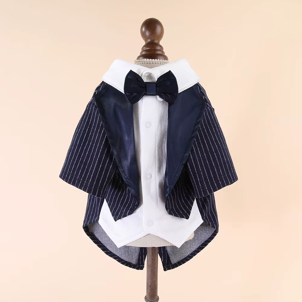 Chemise pour chien, vêtements de smoking pour animaux de compagnie pour garçons, tenue formelle pour