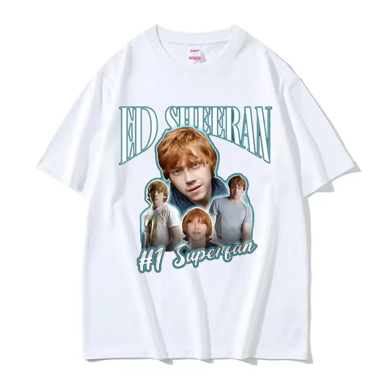 Drôle Ed Sheeran numéro un Superfan Meme T-shirt hommes mode rétro à manches courtes T-shirt unisexe