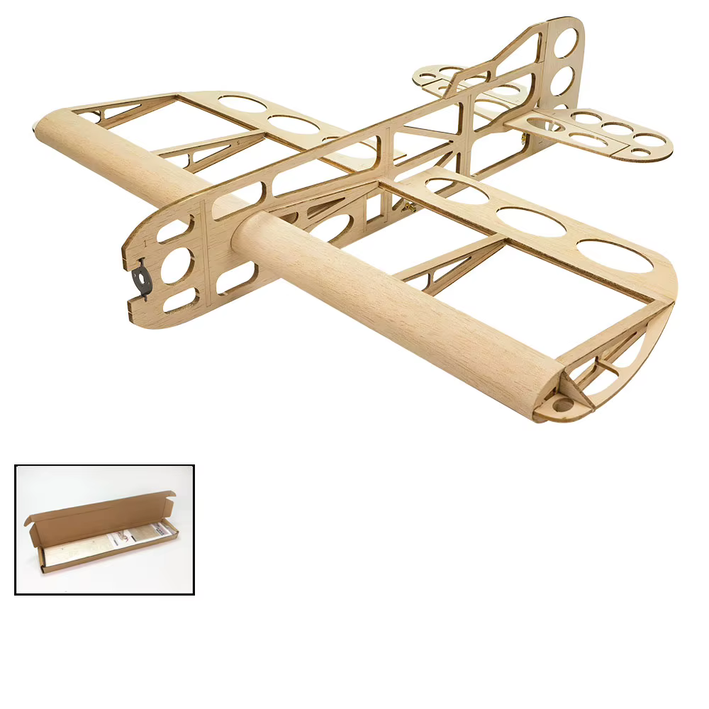GEEBEE-Modèle d'avion en bois Balsa, envergure 600mm, kit de bricolage, modèle de calcul, robinet en