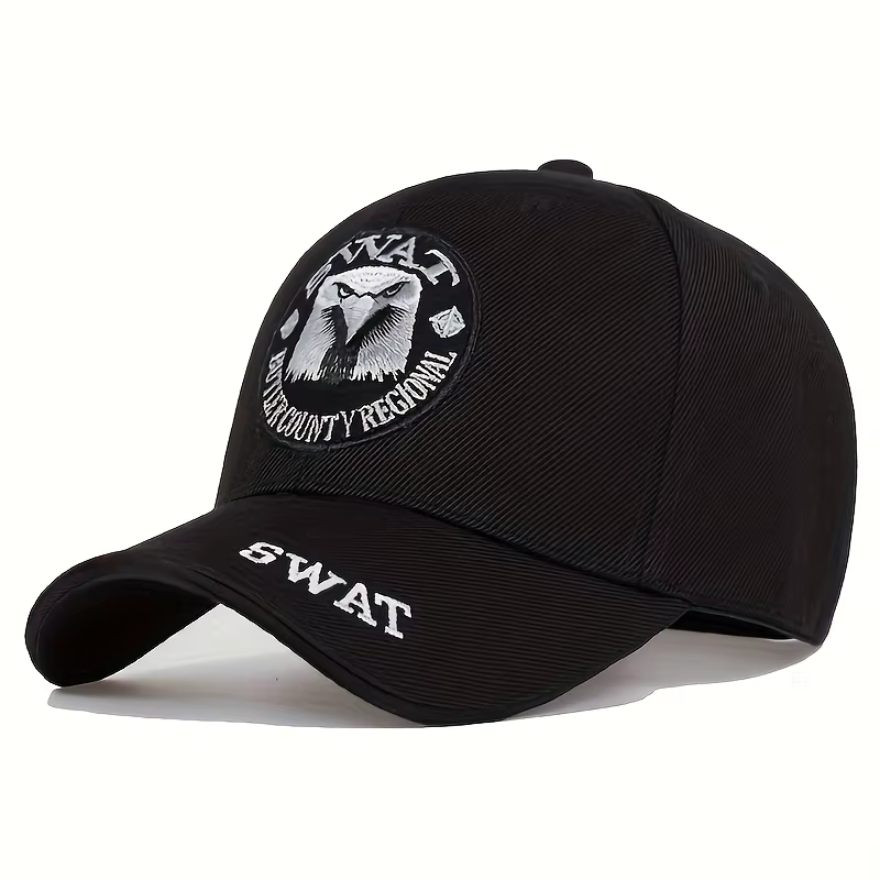 Casquette de baseball brodée SWAT Eagle, casquette de camionneur réglable, décontractée, pour sports
