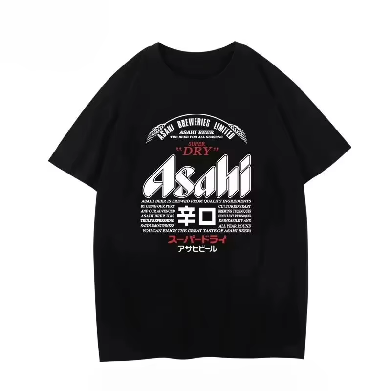 Nouveau T-shirt Asahi Beer 2026 – Vêtements d'été à manches courtes pour hommes et femmes, T-shirt d