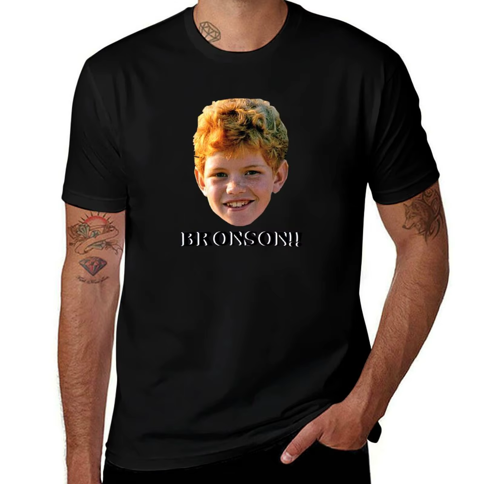 BRONSON! T-shirt basique léger à manches courtes