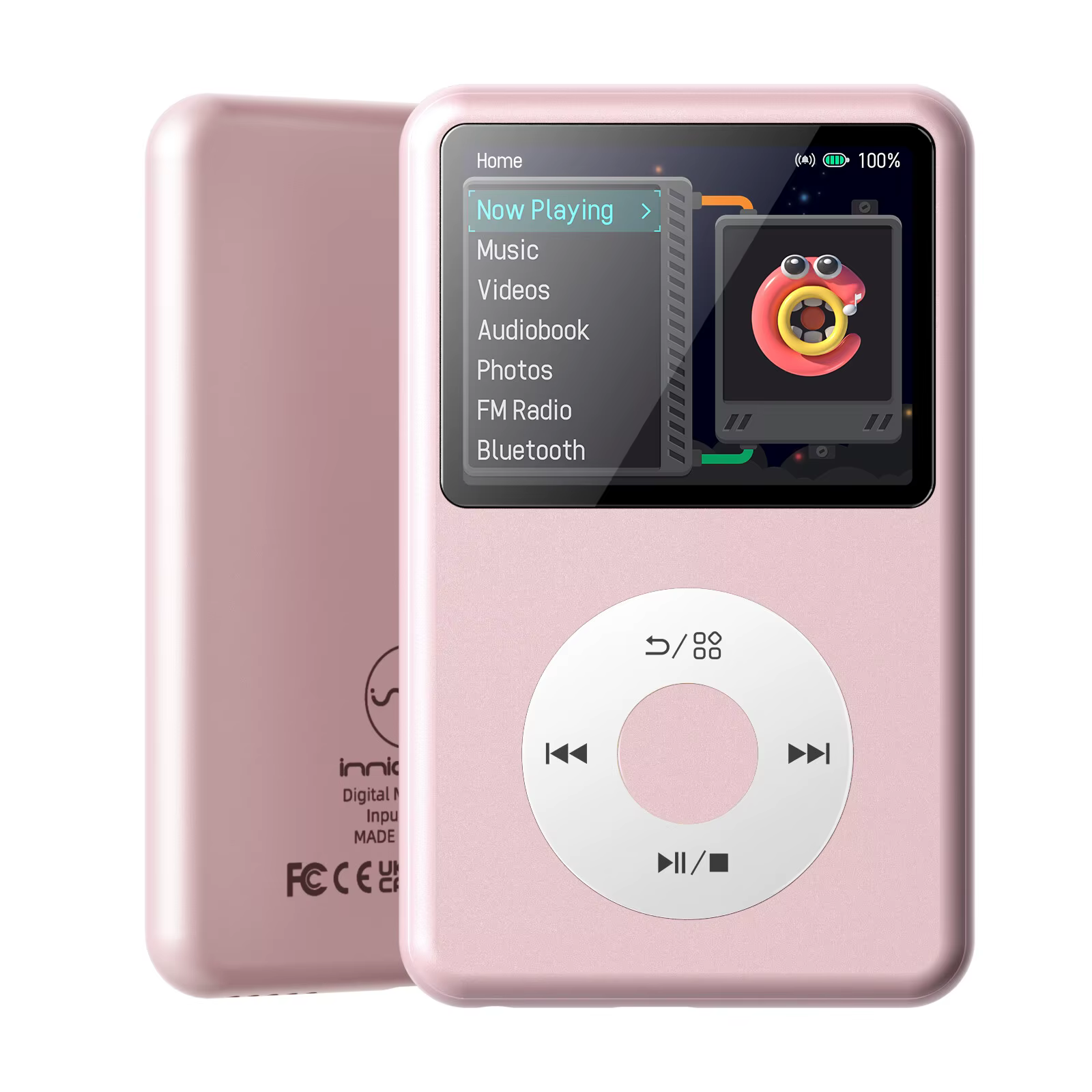 Lecteur de musique MP3 INNIOASIS avec Bluetooth, vidéo, radio, lecteur audio numérique électronique 