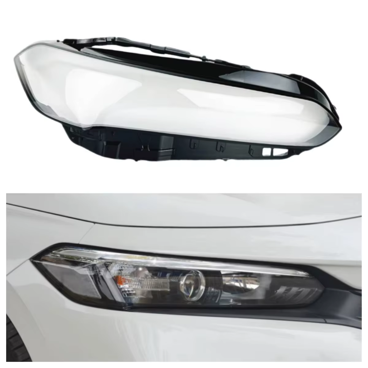 Base d'accessoires de voiture pour Honda Civic 11e génération 2022 2023, coque de lampe frontale, su