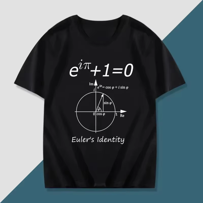 Vêtements d'été pour hommes, t-shirts imprimés avec formules de physique, de chimie, de mathématique