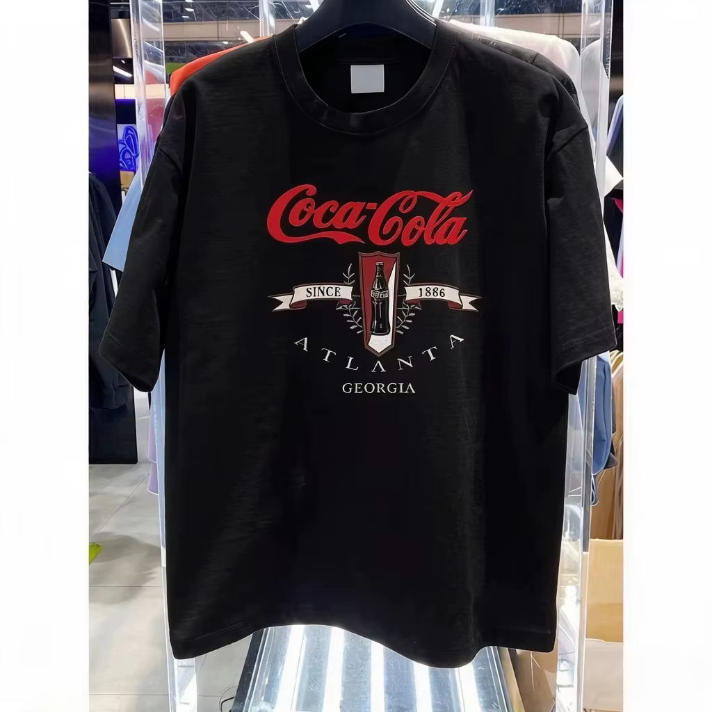 Nouveau T-shirt unisexe classique Coca-Cola 2026, 100 % coton, mode estivale Y2K pour homme, coupe a