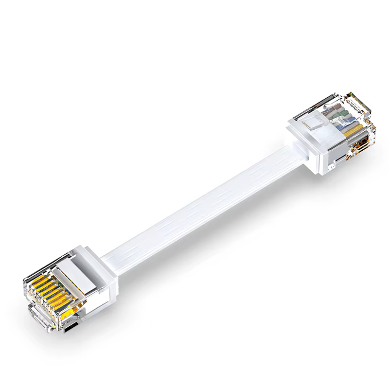 Câble Ethernet plat Cat 6, 0.1M/0.15M/0.2M/0.3M0.5M, réseau UTP 1000M pour routeur d'ordinateur port