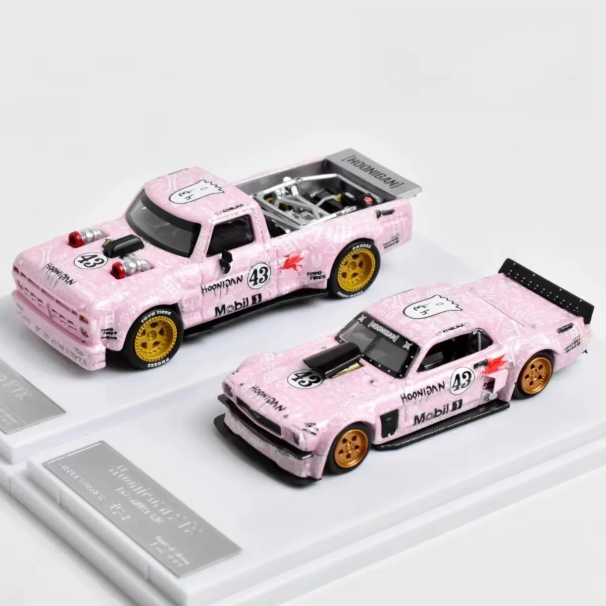 B-M SW StreetWeapon 1:64 Ford Mustang RTR Ford F-150 pick-up Ken nuits modèle de voiture en alliage 