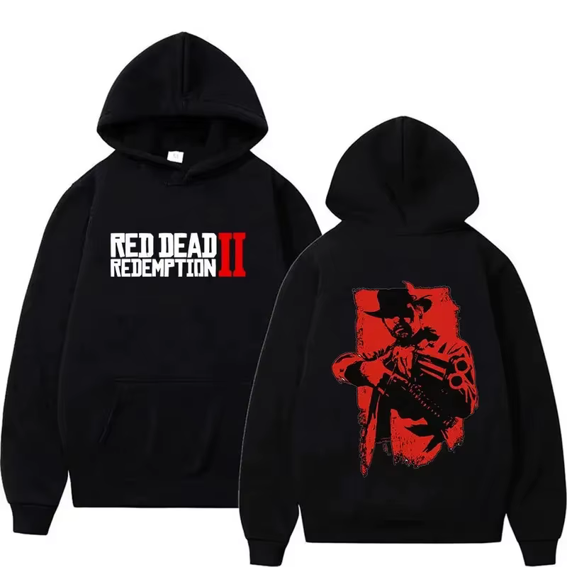 Sweat-shirt à capuche Red Dead Redemption 2 Arthur Morgan, unisexe, style gothique rétro, décontract