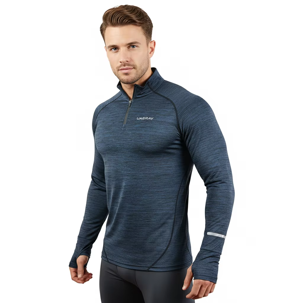 T-Shirt de sport à manches longues pour hommes, vêtements de sport, de course, de gymnastique, de Fi