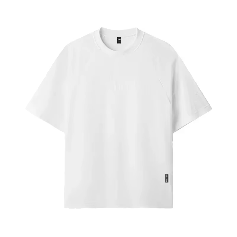 T-Shirt surdimensionné en maille pour hommes, Streetwear d'été, Gym, Fitness, basket-ball à séchage 