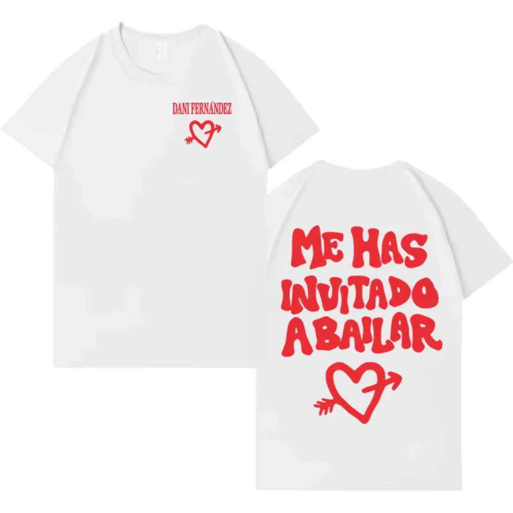 T-shirts imprimés tendance Rapper Dani Fernandez pour hommes et femmes, streetwear décontracté d'été