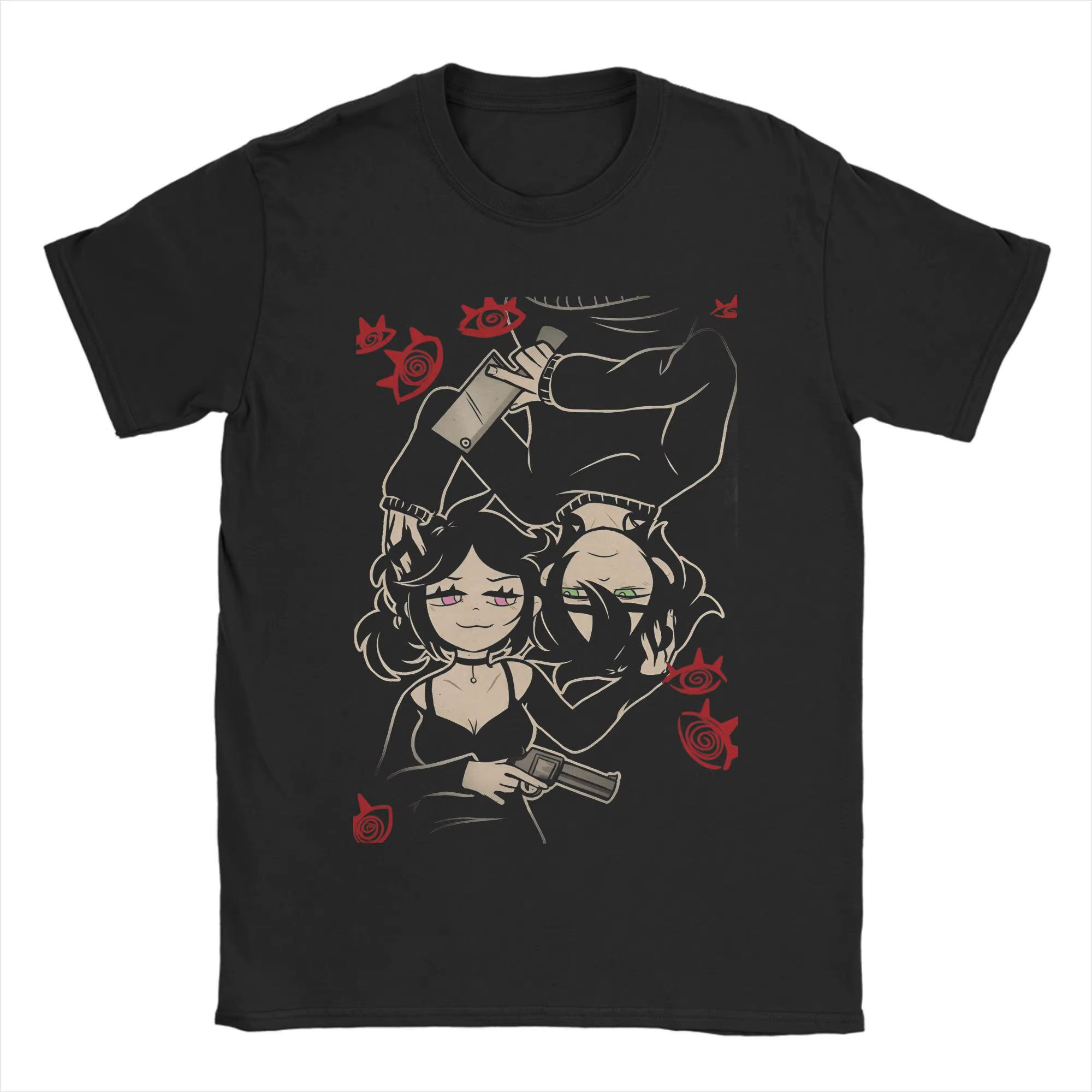 Jeu le cercueil d'Andy et Leyley 100% coton t-shirt pour hommes été Style de rue t-shirts col rond s