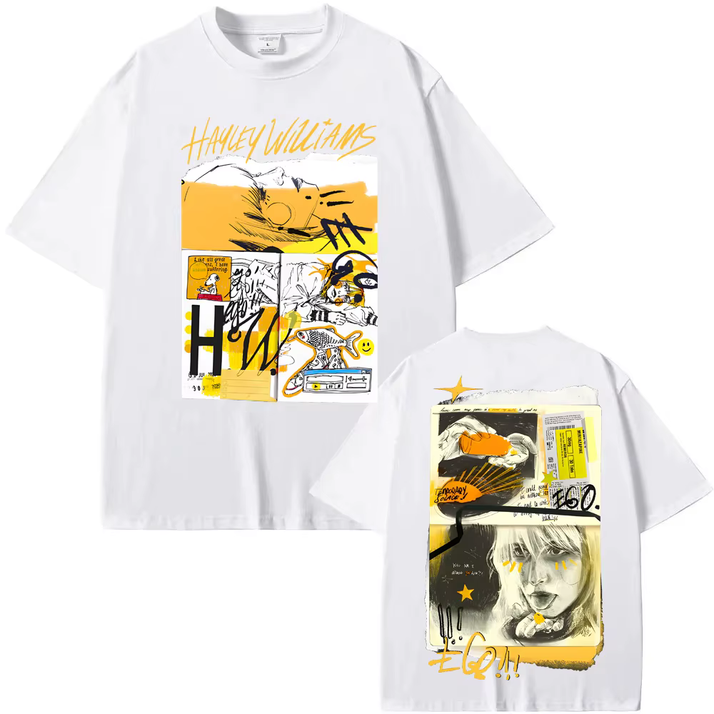 Ego Black Tee Hayley Williams's même style unisexe été t-shirt manches femmes/hommes 100 % coton t-s