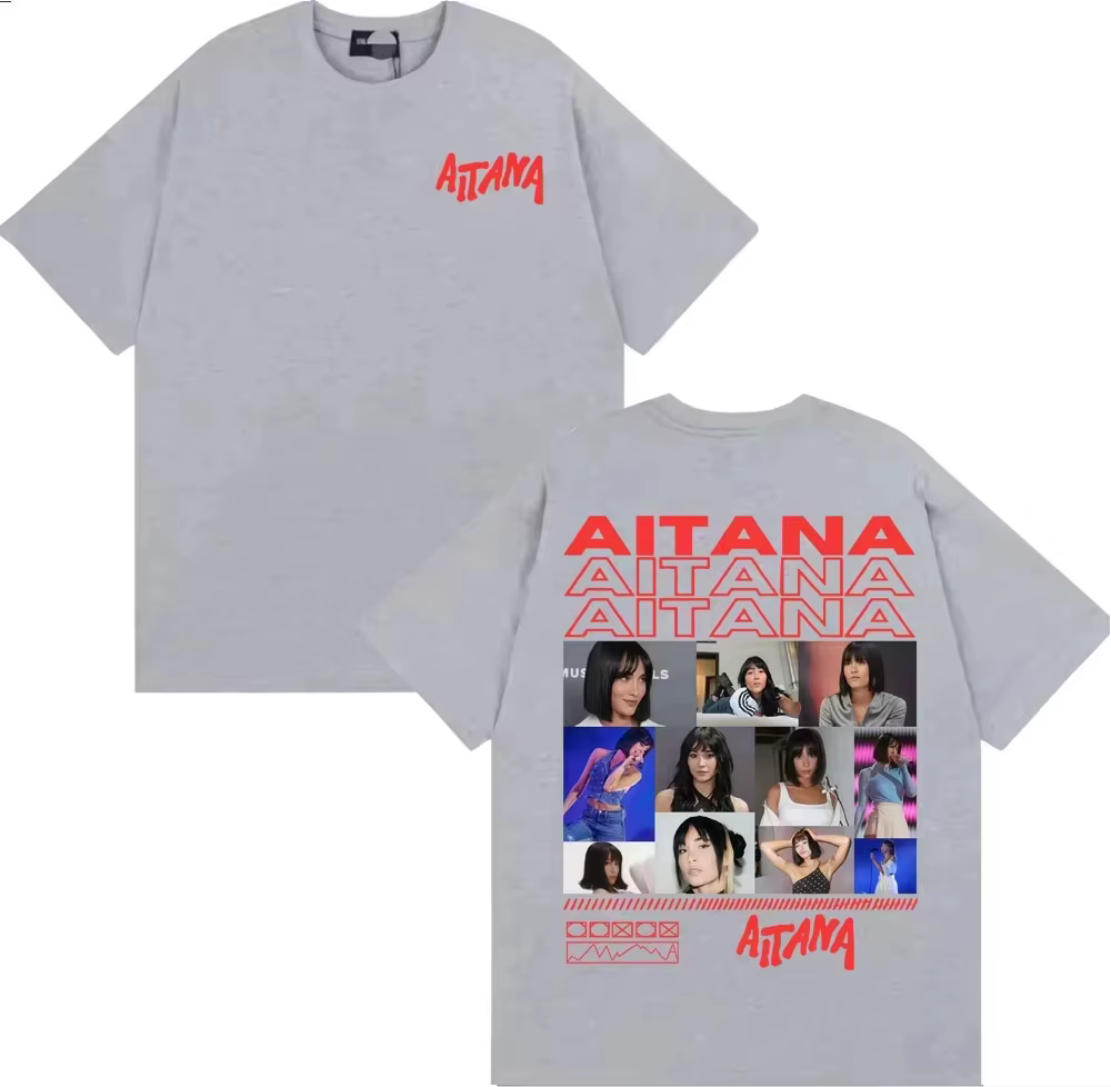 T-shirt de la tournée de l'album d'Aitana, t-shirt esthétique à manches courtes, pour hommes et femm