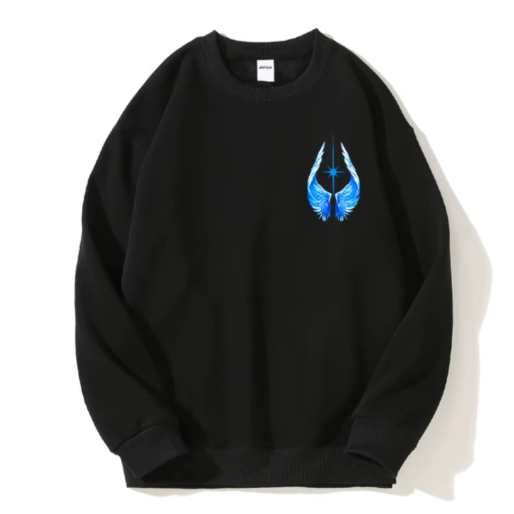 Sweat à capuche imprimé graphique côté lumineux pour hommes, pull Harajuku, sweat-shirt streetwear, 